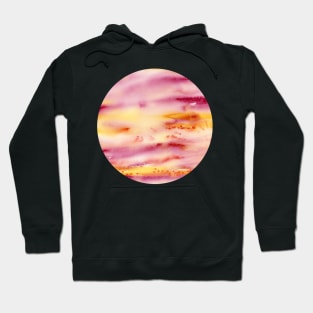 Sunset after the storm (circle) Hoodie